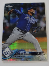 2018 Topps Chrome #30 Alex Colome Tampa Bay Rays Prism Refractor Card - £0.75 GBP