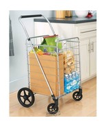 Whitmor-Adjustable Utility Cart Foam Covered Handles Swivel Wheels25&quot;Lx2... - $1,263.76 MXN