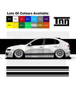 Stickers For Seat Leon Cupra R Mk1 Mk2 Mk3 Ibiza Side Stripes Graphics V... - £31.96 GBP