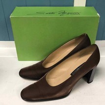 Sesto Meucci shiny brown pumps with mirrored heels woman’s size 8.5 - £36.90 GBP