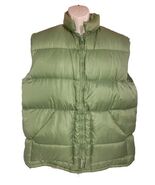 VTG 70s Sears Western Outdoor Wear Down Feather Vest Men&#39;s L Green Puffe... - €68,33 EUR