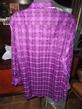 Robert Graham  Purple Long Sleeve Men's Medium Button Down Classic Fit image 5