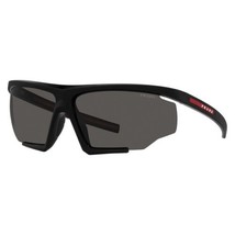 PRADA SPORT PS07YS DG006F Black Rubber/Dark Gray 76-12-125 Sunglasses New Aut... - £156.49 GBP