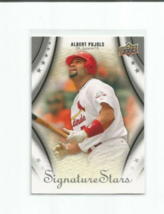 Albert Pujols (St Louis Cardinals) 2009 Upper Deck Signature Stars Card #8 - £3.87 GBP