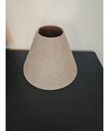 Full Size Lampshade Slip Uno Fitter Beige Tan Fabric FREE SHIPPING - £27.54 GBP