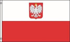 Poland Polish with Eagle Nylon 3 x 5 Foot Flag Indoor Outdoor National Country - £7.75 GBP