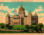 State Capitol Building Des Moines Iowa IA UNP Linen Postcard B2 - £2.29 GBP