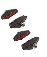Origin8 Bicycle Sport Road Brake Pads 2 Pair Bolt On Black/Red 50mm Bike... - $14.95