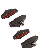 Origin8 Bicycle Sport Road Brake Pads 2 Pair Bolt On Black/Red 50mm Bike Caliper - $14.95