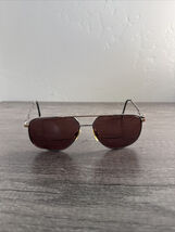 Monsieur Sunglasses Dan 054 Brown Pilot Metal Italy FRAMES ONLY 61-16-145 - $19.42