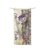 Personalised Beach Towel, Just a Girl who Loves Books, Polycotton Towel ... - £32.02 GBP+