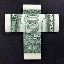 CROSS Money Origami - Dollar Bill Cash Religious Symbol - $3.33