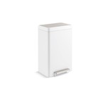 KOHLER K-20940-STW Kitchen Trash Can, 13 Gallon Step Trash Can with Quie... - £207.56 GBP