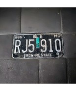 1988 Missouri Show Me State Black &amp; White License Plate RJ5 910 See Phot... - $302.24 MXN