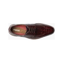 25681-221 Men's Stacy Adams Shoes Crocodile Leather Print GABARDO Cognac image 2