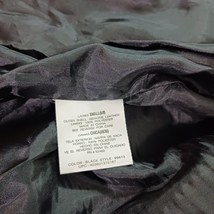 Outbrook Women's Jacket Black Belted Fit Genuine Leather Button Jacket Sz Small image 4