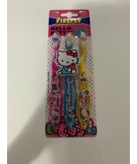 New Hello Kitty - 3 Pack Soft Toothbrush Set - Sanrio - Firefly #411 - $9.70