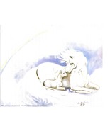Never Framed 1992 8 x 10 Wall Art Print by Hasler Twin B.L  "Unicorn Pastel" - $5.98