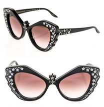 Gucci Aria Hollywood Forever 1095 Black 001 Crystal Star Sunglasses GG1095S - £1,016.08 GBP