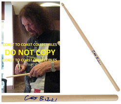 Les Binks Judas Priest drummer signed Drumstick COA exact proof Rare aut... - $494.99