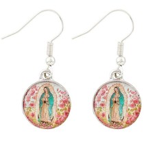 Our Lady of Guadalupe Dangle Earrings, New #AB-075 - $10.00