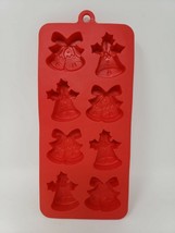 Christmas House Silicone Ice Cube Tray / Mold - Holiday Bells - New - $7.91