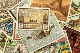 1920&#39;s Germany Notgeld (Emergency Money) 25pc - Bruel, Konigsberg, Pinne... - £77.32 GBP