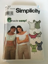 Simplicity Sewing Pattern 9137 Misses Top and Knit Top Summer Uncut 14 16 18 20 - £9.41 GBP