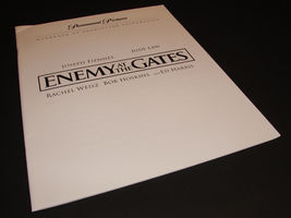 2001 ENEMY AT THE GATES Movie Press Kit Production Notes Jude Law Joseph Fiennes - £11.98 GBP