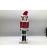 Wondershop at Target Cat Nutcracker 2021 Christmas Figurine Santa Hat 14&quot; - €15,37 EUR