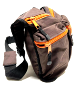 Diaper Dude Messenger Bag Diaper Bag Brown Orange Multi Pocket - $29.69