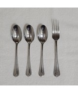 Lenox Butler&#39;s Gourmet 18/8 Flatware 3 Teaspoons 1 Salad Fork Plume Tip - $44.81 CAD