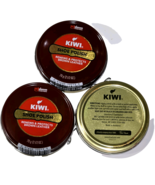 3 Pack Kiwi Shoe Polish Renews &amp; Protects Brown Leather 2½oz - $422.44 MXN