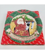 FITZ AND FLOYD CHRISTMAS PLATE &quot;COOKIES FOR SANTA&quot; 1993 NIGHT BEFORE CHR... - £18.32 GBP