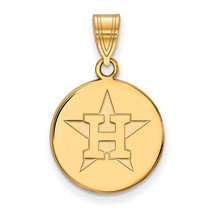 SS w/GP MLB  Houston Astros Medium Disc Alternate Logo Pendant - £43.95 GBP