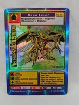 1999 Digimon Foil 1st Edition Hercules Kabuterimo Trading Card Heavily Played - £21.01 GBP