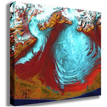 Buell Malaspina Satellite Image Canvas Print (2 Sizes Available) - $176.99+