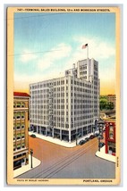 Terminal Sales Building Portland Oregon OR UNP Unused Linen Postcard V8 - £4.63 GBP