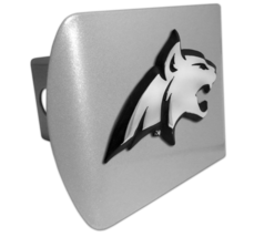 montana state bobcat brushed metal trailer hitch cover usa made - £62.75 GBP