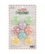 Candy Mini Ornaments- Peppermint Pastels - Swirled or Pinwheel for Littl... - $9.99