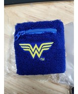 2 WONDER WOMAN Blue Terry Sweatbands with Zippered Pocket DC 2020 Race NIP - €22,90 EUR