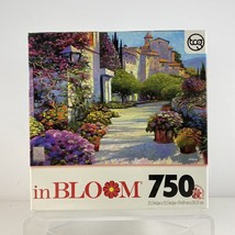 TCG Flower In Bloom "Blissful Burgundy" 750 Pc Jigsaw Puzzle Flower Market - $4.45
