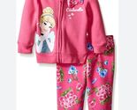 Vintage 2000s Y2K Disney Cinderella Jacket Pants Pink Flower Set Girl Sz... - $23.74