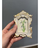 Framed Original Hand painted Miniature watercolor painting of a Snowdrop - $48.51