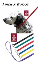 6 Dog Quick Fit Control No Slip Nylon Kennel 1&quot;x6ft Lead Leash Grooming Training - £15.22 GBP
