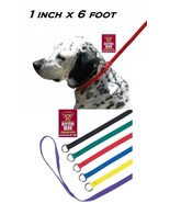6 DOG Quick Fit CONTROL NO SLIP NYLON KENNEL 1&quot;x6ft LEAD LEASH Grooming ... - $18.99