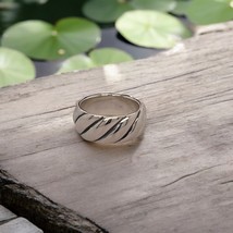 David Yurman .925 Sterling Silver Sculpted Cable Band Ring 9mm Size 7US - $395.98