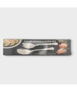 SILVERPLATE SALAD FORK &amp; SPOON. Table Accents 8.5” Long - $19.85 CAD