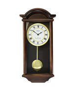 Bedford Clock Collection George 22 Inch Chestnut Wood Chiming Pendulum W... - $184.63 CAD