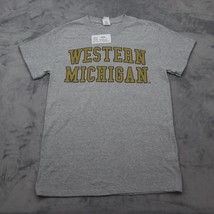 Western Michigan Shirt Men S Gray Gildan Short Sleeve Crew Neck Graphic ... - £12.49 GBP